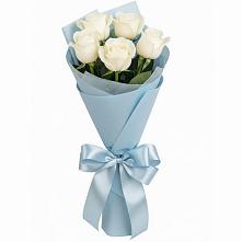 Букет 5 Белых роз Проуд #REPLACE_PRED# Зайково
