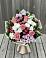 Букет цветов из: Альстромерии, Гвоздики, Розы и Хризантемы в Зайково