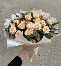 Букет Кремовые розы Латте в Зайково