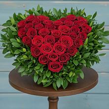 Цветочная композиция из Розы в виде сердца #REPLACE_PRED# Зайково