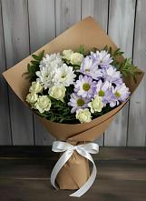 Букет цветов из:  Хризантемы и Розы #REPLACE_PRED# Зайково