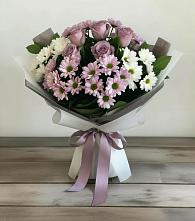 Букет цветов из:  Хризантемы и Розы в Зайково