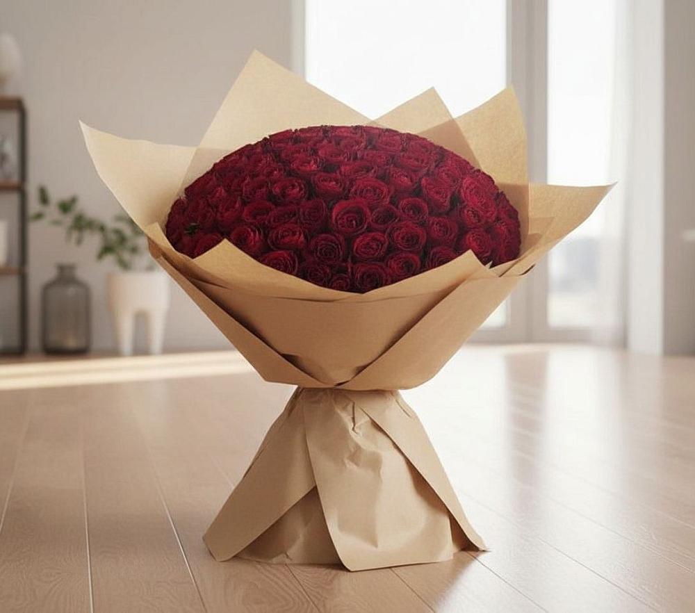 Букет 101 Красная роза в Зайково